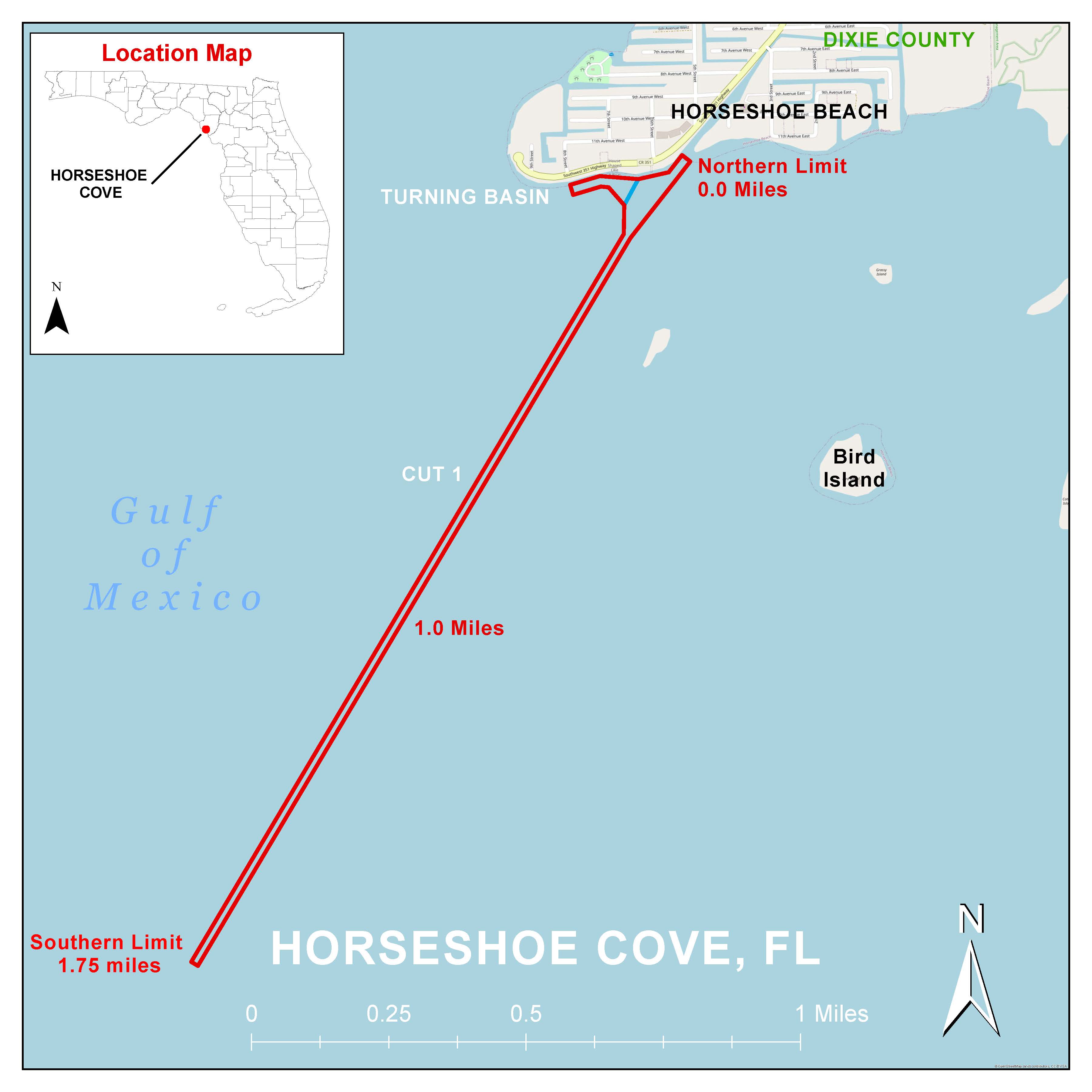 Horseshoe Cove Operations and Maintenance project map Horseshoe Cove Operations and Maintenance project map